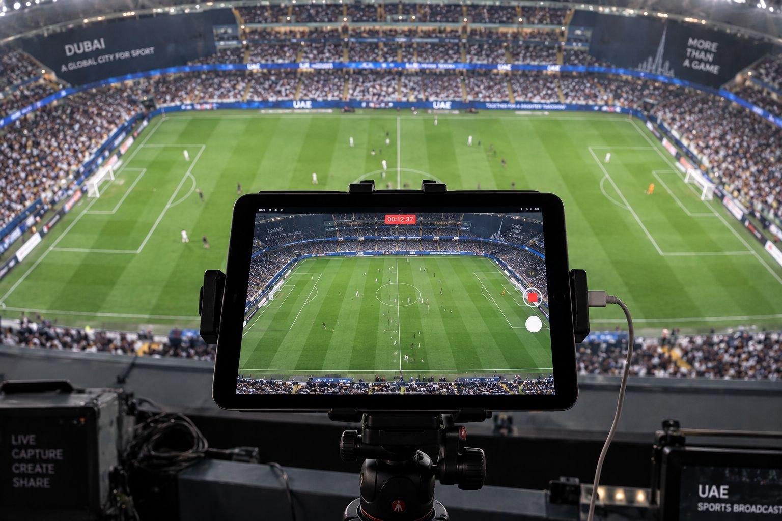 One fixed camera on the halfway line. A full match report.